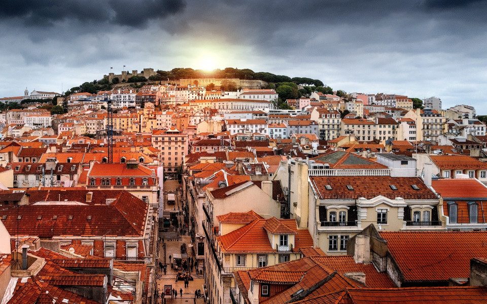 Stadtkern der Alfama in Lissabon